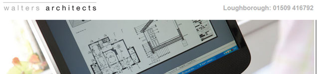 A screenshot of the Walters Architects website
